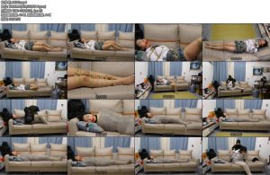 [胜景影视] JK女M的多层包裹放置-丝依依