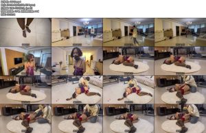 [延江艺束] 陈陈被俘虏的小师妹蕾丝透视睡衣踮脚遛狗口塞原味胶带多元素堵嘴固定放置挣扎大力抠B高频G点棒强高-丝依依