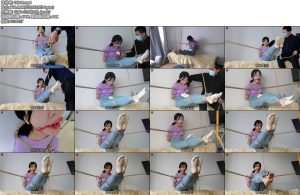 [绳之韵] 小软室内捆绑游戏（第二集）刑架固定，藤条刑责-丝依依