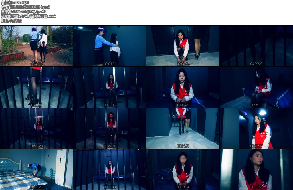 [胜景影视] 新场妙龄少女走上不归路上集毒犯王丽娜在公园等接头人结果自己被抓了她被带到看守所严格检查关押-丝依依