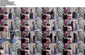 [美曦原创] 美曦微剧情牛仔裤吊绑高跟鞋罚站穿着裤里丝紧身牛仔裤的敏儿被全身紧缚吊绑罚站全身上下都被绳子绑着只能乖乖着穿着高跟鞋罚站被主人玩弄当然少不了X_X伺候-丝依依