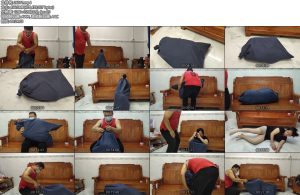 [亚洲绳艺] 光腿神器黑色短裙黑布袋-丝依依