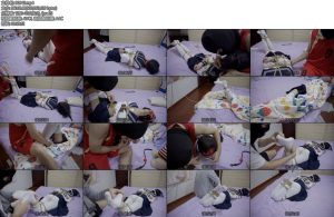 [亚洲绳艺] 正统JK白袜萝莉制服鞋镣铐行走口球藤条木奉强高尝雪糕-丝依依