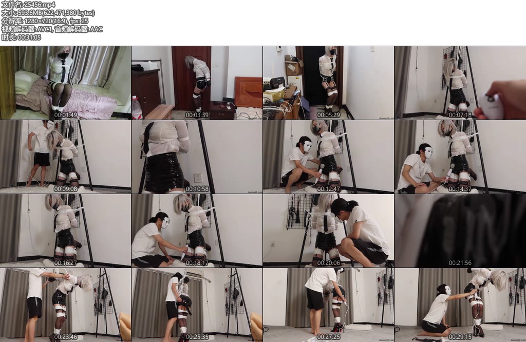 [面具原创] 面具男 超美伪娘制服jiojio遇到劫匪的严密捆绑该如何逃脱呢而且是手里还有GUN的土匪脚上的高跟鞋和体内的震玩具-丝依依