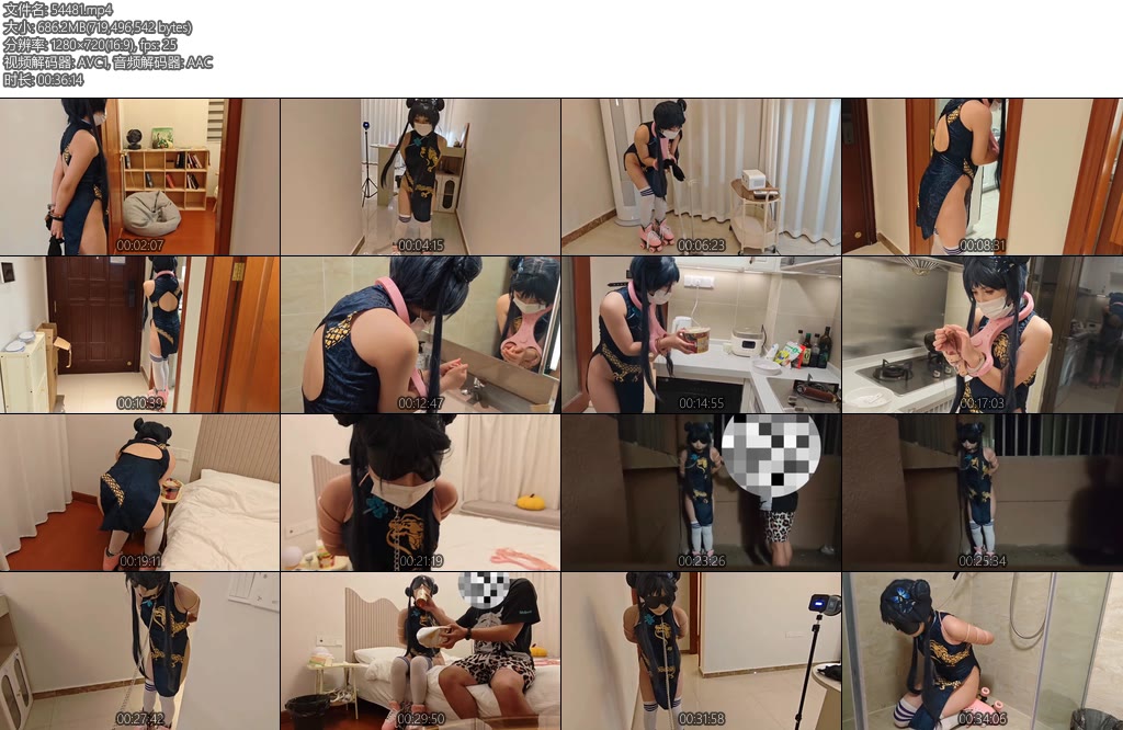 [苏苏原创] 妃咲轮滑镣铐打扫卫生放置tk浴室zdb刺激-丝依依