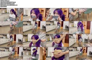 [默示录] 缚艺录小花胶带封嘴后3层肉丝蒙嘴蒙脸胶带紧紧地固定在椅子上呜呜呜就是挣扎开肉丝爱好者点进来-丝依依