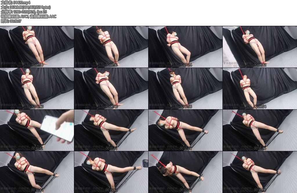 [魅影空间] 绳舞飞扬站立炮击双脚束缚红绳上缚吊小奴终于忍不住狂颤抖就喜欢看她一个人高调的高潮-丝依依