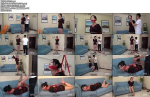 [蔚蓝艺束] 子晗 丝袜塞嘴胶带勒嘴 五花高手股绳驷马吊缚-丝依依