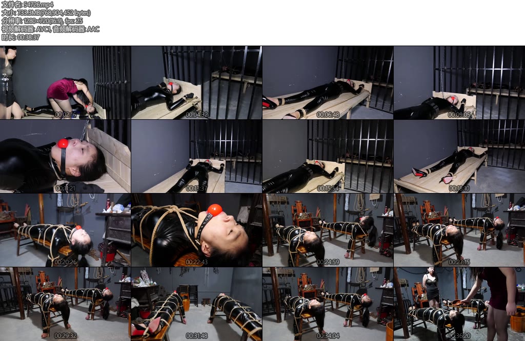 [胜景影视] 陷入魔窟的胶衣特工中集搭救同伙不料身中陷阱也被女老大俘虏两人受尽各种折磨-丝依依