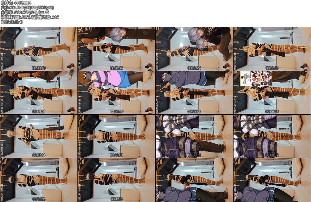 [亚洲绳艺] 伪娘极限勒强制踮脚站立-丝依依