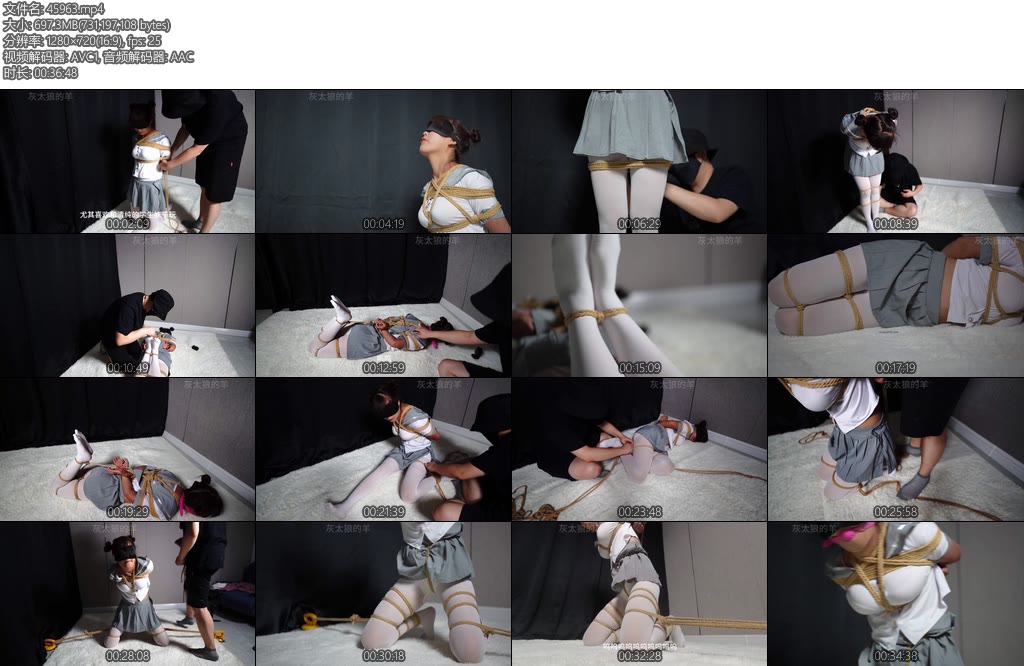 [灰太狼的羊] 白丝袜与水手服妹妹的绳缚调教历险记-丝依依