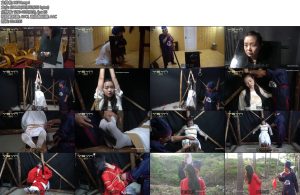 [一绳有你] 梓茉奇冤漂亮民妇梓茉被昏官看上戴木枷关大牢死不顺从打板子上三角木马鞭打老虎凳打挠脚心小树林斩首-丝依依