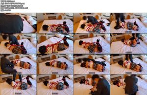 [亚洲绳艺] 緑セーラー服姿の女の子が全身緊縛されてムチ打たれたり踏まれたりする-丝依依