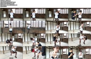 [锐度主张] 嫣儿 OL装扮古宅内高难度吊缚分指反后手观音极限股绳坐姿吊缚-丝依依