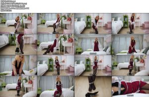 [4K映像] 少奶奶的闺房，银色胶布捆绑全身，丝袜堵嘴-丝依依