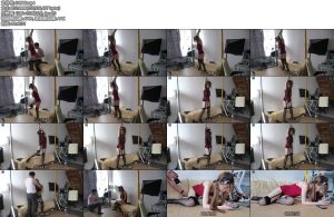 [绳之韵] 蝶儿黑丝吊带袜露背短裙（第二集）口球封堵、前手吊空房放置-丝依依