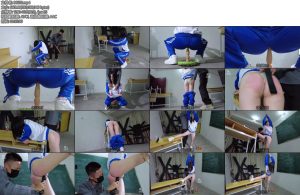 [樱束原创] 犯错女学生新人18岁在校生芳芳初尝绳艺玩具老师教训不听话的女学生坐木马尖凳马步惩罚脱校裤重度打屁屁直呼好疼不停求饶-丝依依