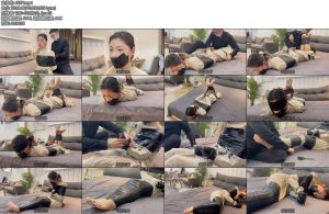 [默示录] 缚艺录小晗黑色胶带下的驷马挣扎-丝依依