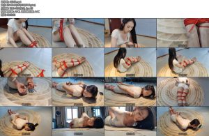 [一绳所爱] 卢曼莹玩自缚把自己绑起来挣扎-丝依依