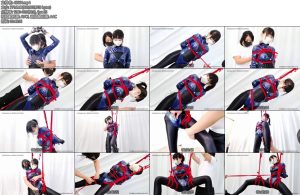 [惩戒学园] 女搜查官的空中秋千羞辱女搜查官TK调教强制膏潮袭胸双弹攻击M字开腿股绳秋千-丝依依