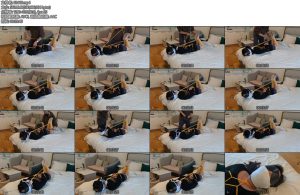 [JS原创] 雨晨黄金绳龟甲驷马捆绑口罩严密封堵蒙眼鞭打-丝依依