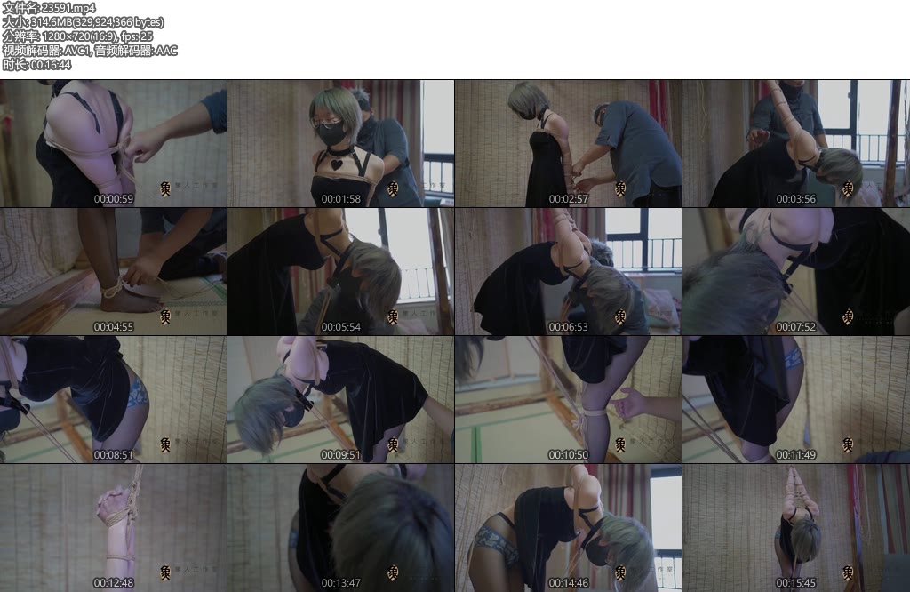 [象人原创] 嗷嗷后手吊缚，探究嗷嗷的极限-丝依依