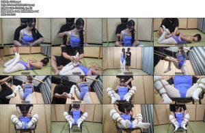 [象人原创] 小乔体操服白丝单脚吊缚M腿tk-丝依依