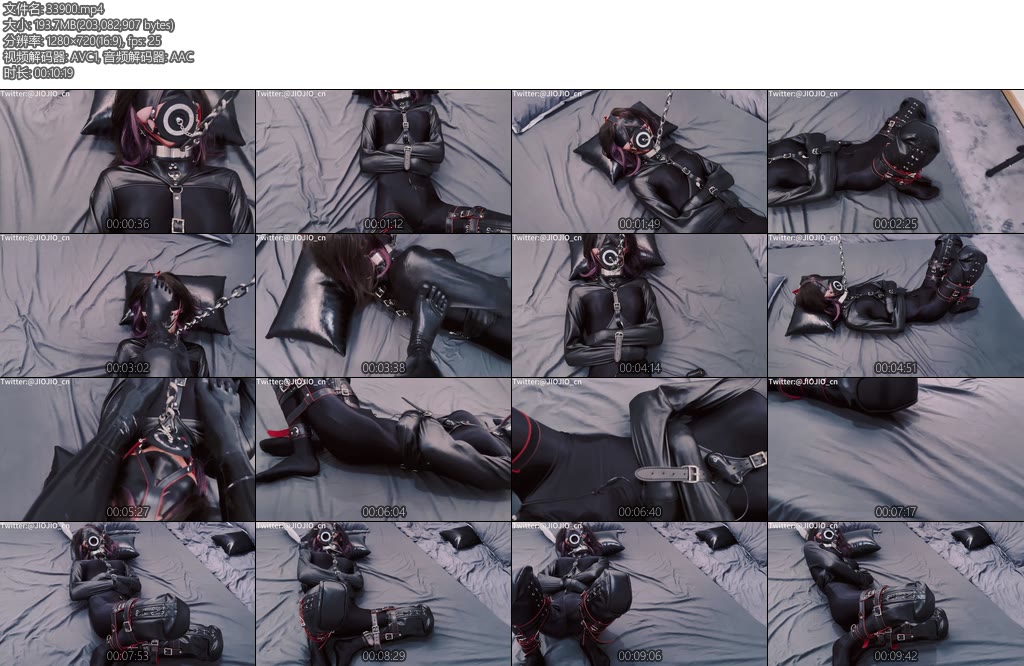 [JIOJIO原创] 特别计划犬奴日记（4）片段一J喘版黑色zentai犬强制开口马具形口塞记录真实囚禁犬奴生活还原真实SM-丝依依
