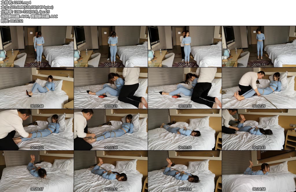 [束缘阁] 牛仔裤捆绑-丝依依