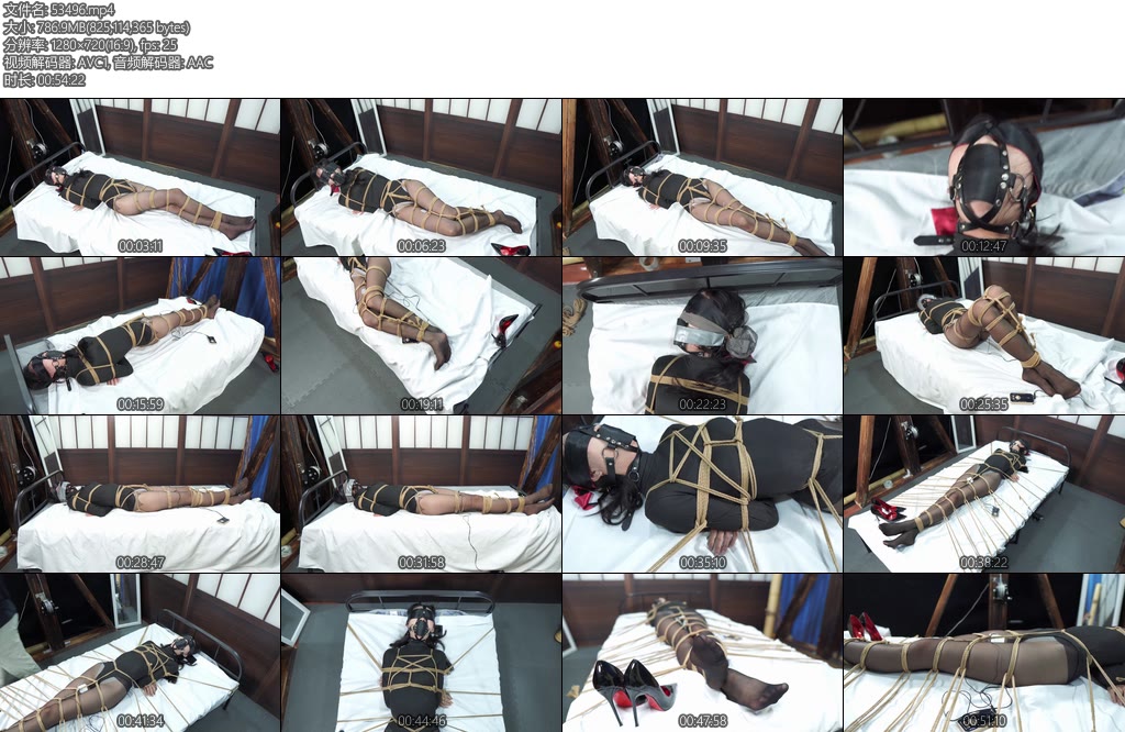 [试炼原创] 倩倩放置捆绑严密床缚郊狼电击折磨-丝依依