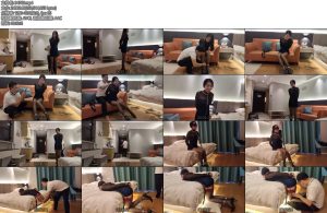 [素人原创] 169身高礼仪模特小玉连衣裙吊带袜细跟手铐脚镣调教（第5部）-丝依依