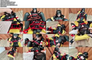 [樱桃小M] 一身黑漆皮绑在椅子上好好调教-丝依依