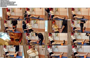 [一绳所爱] 大长腿OL优优极限真实老虎凳放置虐哭了-丝依依