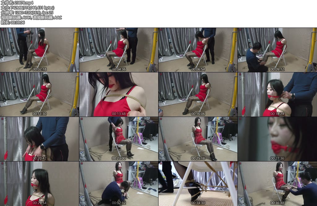 [绳之韵] 可儿红吊带椅子缚（第三集）超高后手背缚-丝依依