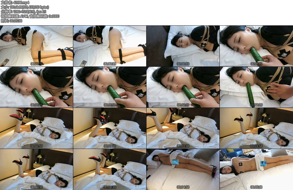 [玩绳男孩] 奥迪4S店销售黑西装床上口舌侍奉只盖一个小毛巾丝巾绑-丝依依