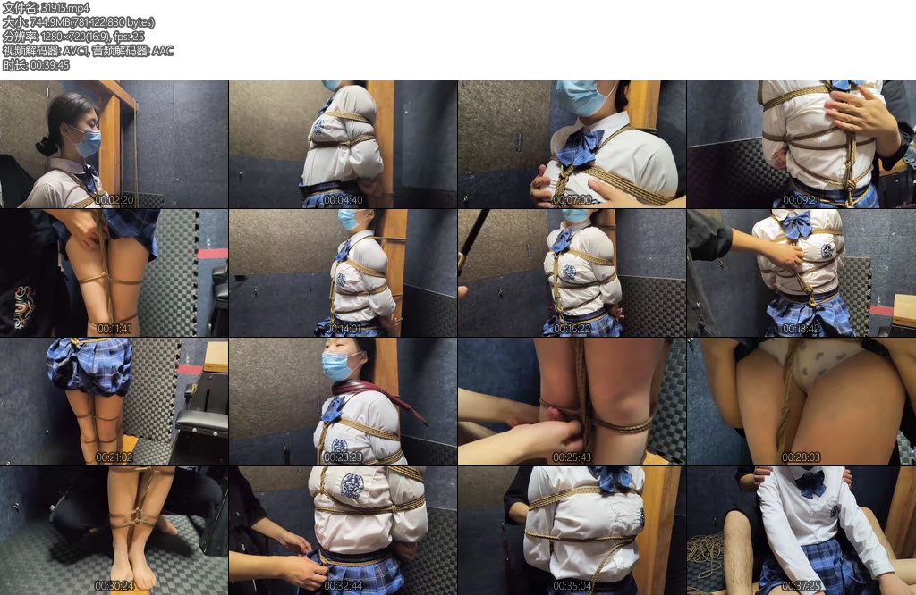 [老癸原创] 珊珊立柱绑缚羞辱JK肉丝TKSP手拍散鞭凌辱虐胸虐阴-丝依依