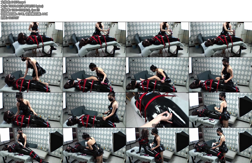 [私慕原创] 真女与伪娘乳胶衣紧缚无尽榨汁地狱墨月女S恶魔肉丝超魅惑TJ盛宴潇潇全身无情禁锢口球严密堵嘴胶带贴脸ZX紧紧的乳胶玩偶-丝依依