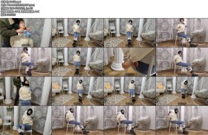 [JS原创] 美国定拍沐兮入室劫持女孩回家被尾随胶带捆绑围巾堵嘴-丝依依