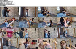 [初心原创] 紫涵闷热汗湿捆绑上熟女丝袜高跟口环口球丝袜堵嘴汗湿难受姿势-丝依依