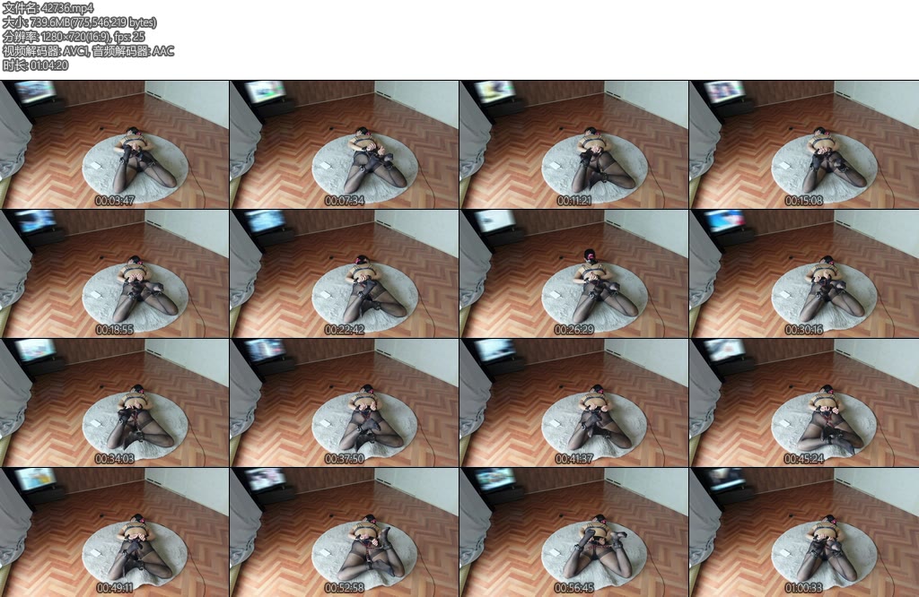 [亚洲绳艺] 拘束バイブ放置で１時間休日の過ごし方-丝依依