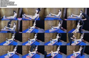 [飞天原创] 铁粉定拍赞助把柔仙儿禁锢在老虎登上股绳勒y脚下垫上5块砖疼的斯心裂肺继续绳子勒嘴强制tk夹lu耳光报数郊狼电击-丝依依