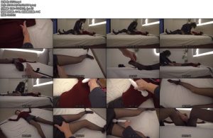 [豆子原创] 黑丝长靴大长腿美女被大字束缚挠痒痒强制-丝依依