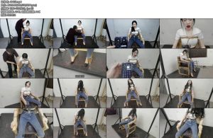 [飞天原创] 老铁授权发布把艺仙儿绑在木制刑椅上电击升到200是什么感觉-丝依依