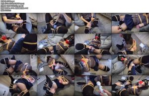 [丝米原创] 沉迷自缚的亲姐姐（2）再一次发现姐姐偷偷玩折腿缚强行捆起来好好蹂躏一番跳弹塞进黑丝棒棒开到最大手指教育三倍快感满嘴娇吟-丝依依