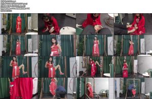 [夜未央] 花嫁 被调教的新娘（上集） 汉服新娘戴着镣铐给主人洗脚 骑三角木马单腿吊酷刑 五花大绑藤条鞭打-丝依依