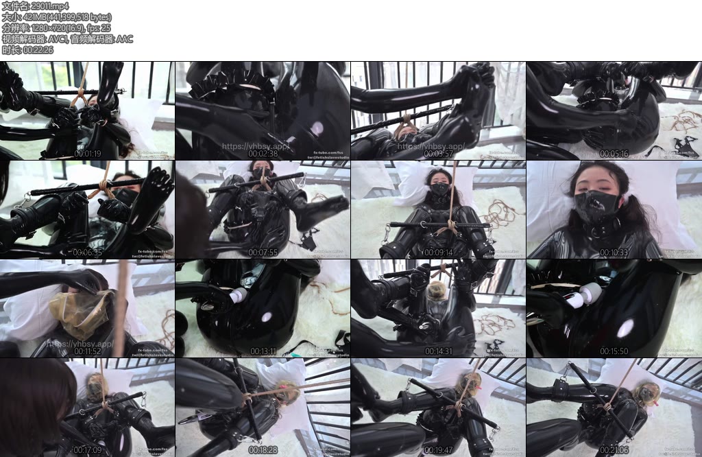 [FSS原创] 双马尾乳胶小姐姐的分腿踩踏及乳胶头套BP-丝依依