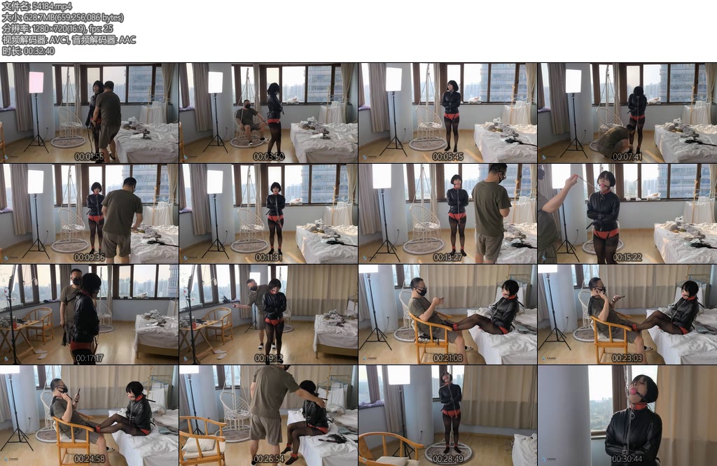 [JS原创] 曼妮TJ私奴2拘束衣皮质脚铐口球堵嘴鼻钩TD刺激足J鞭打隐藏彩蛋-丝依依