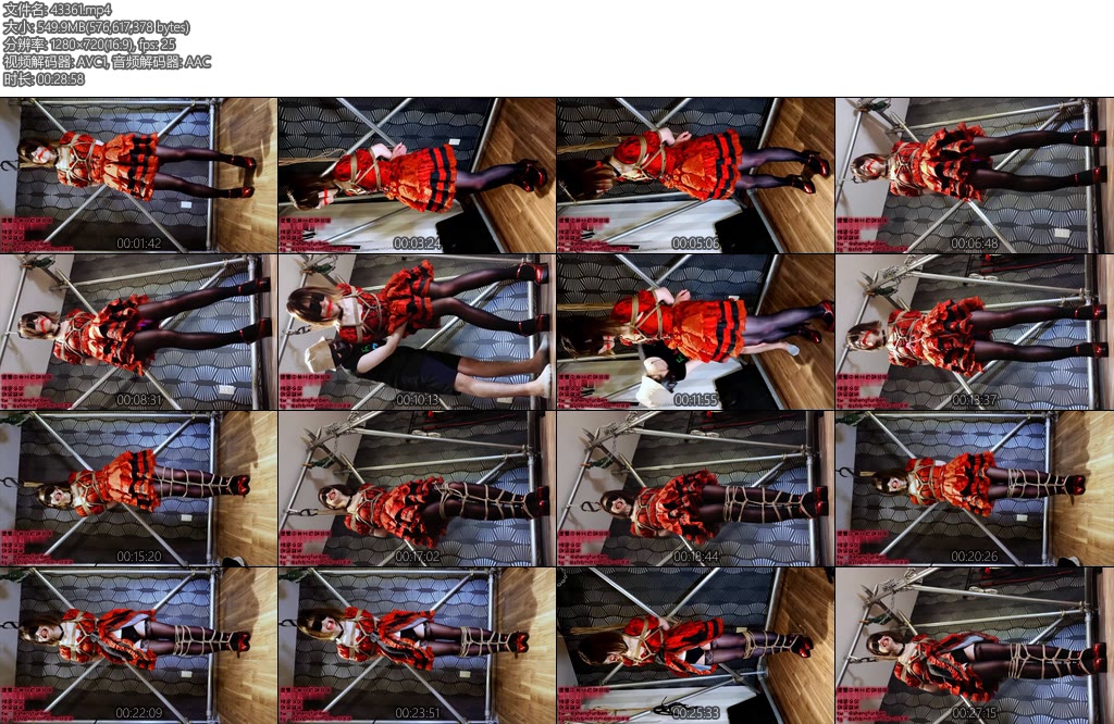 [绳缚原创] 日本工作室 餐后小甜品哥特风暗黑萝莉口球强制gc绳缚日本原创-丝依依