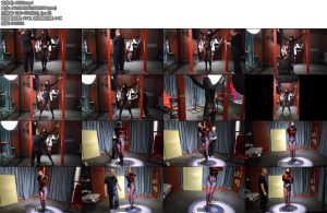 [随心原创] 杨蕊黑色马油衣门架固定放置-丝依依