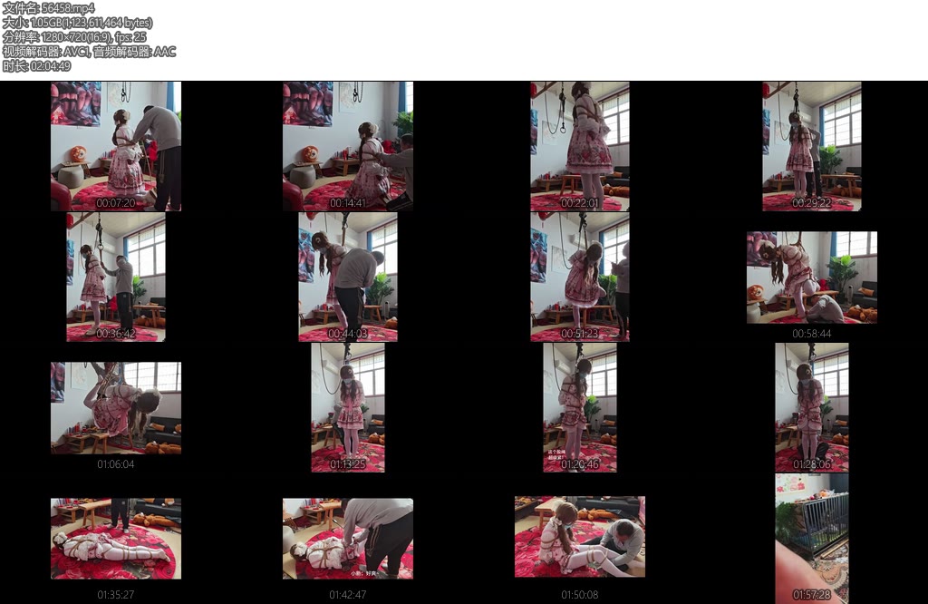 [小新飞飞] 飞洛丽塔小新の绳屋紧缚体验超级紧sp打屁屁惩罚关笼子放置入体玩具调教-丝依依